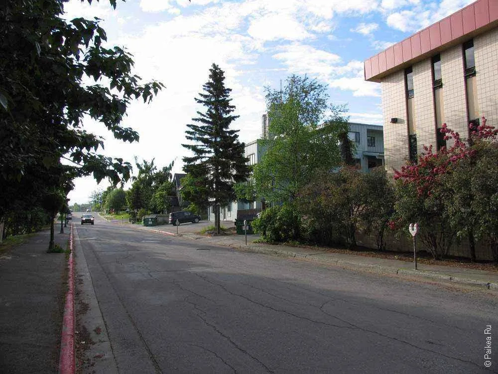 дорога в городе анкоридж сша