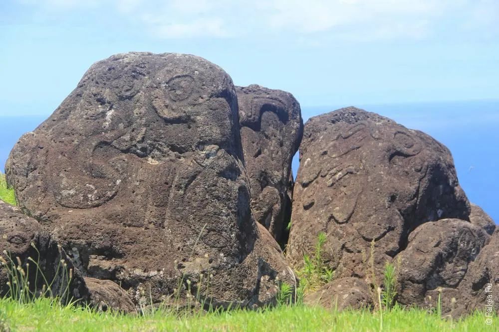 Петроглифы на Оронго, Остров Пасхи (Easter Island)