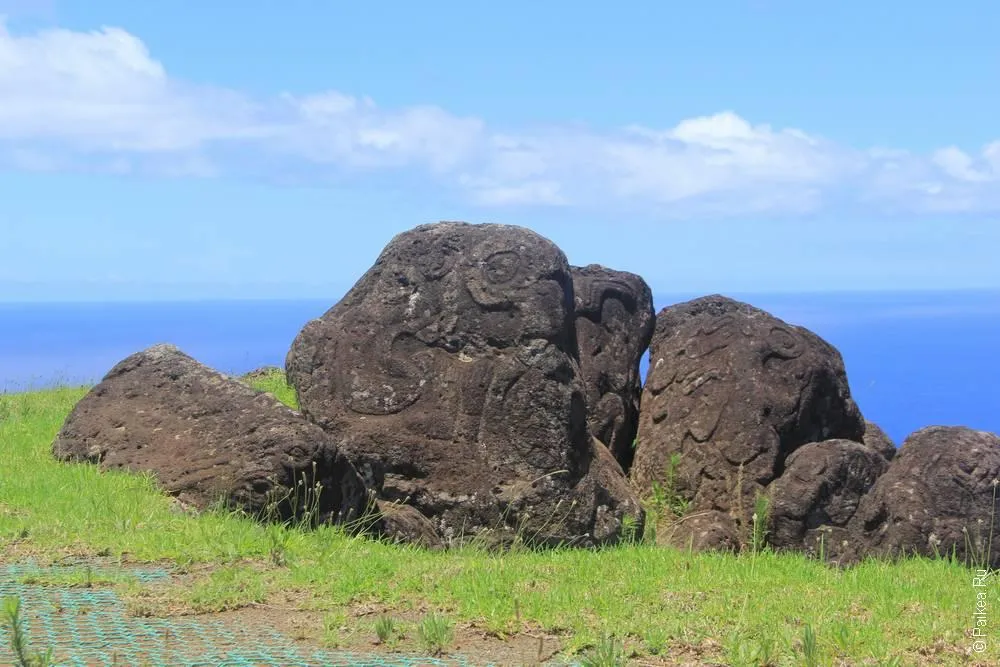 Петроглифы на Оронго, Остров Пасхи (Easter Island)